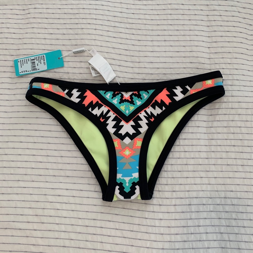 Seafolly Aztec neon bikini bottom